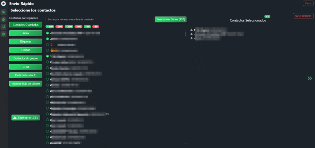 Envio Masivo - Wisender CRM PRO